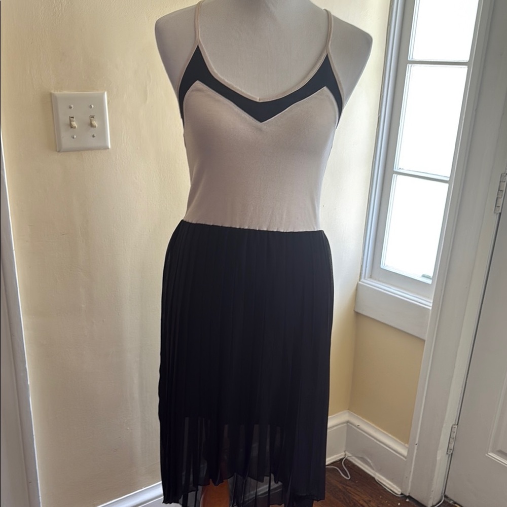 Leo meets Virgo Elegant Black and Cream Women's dress